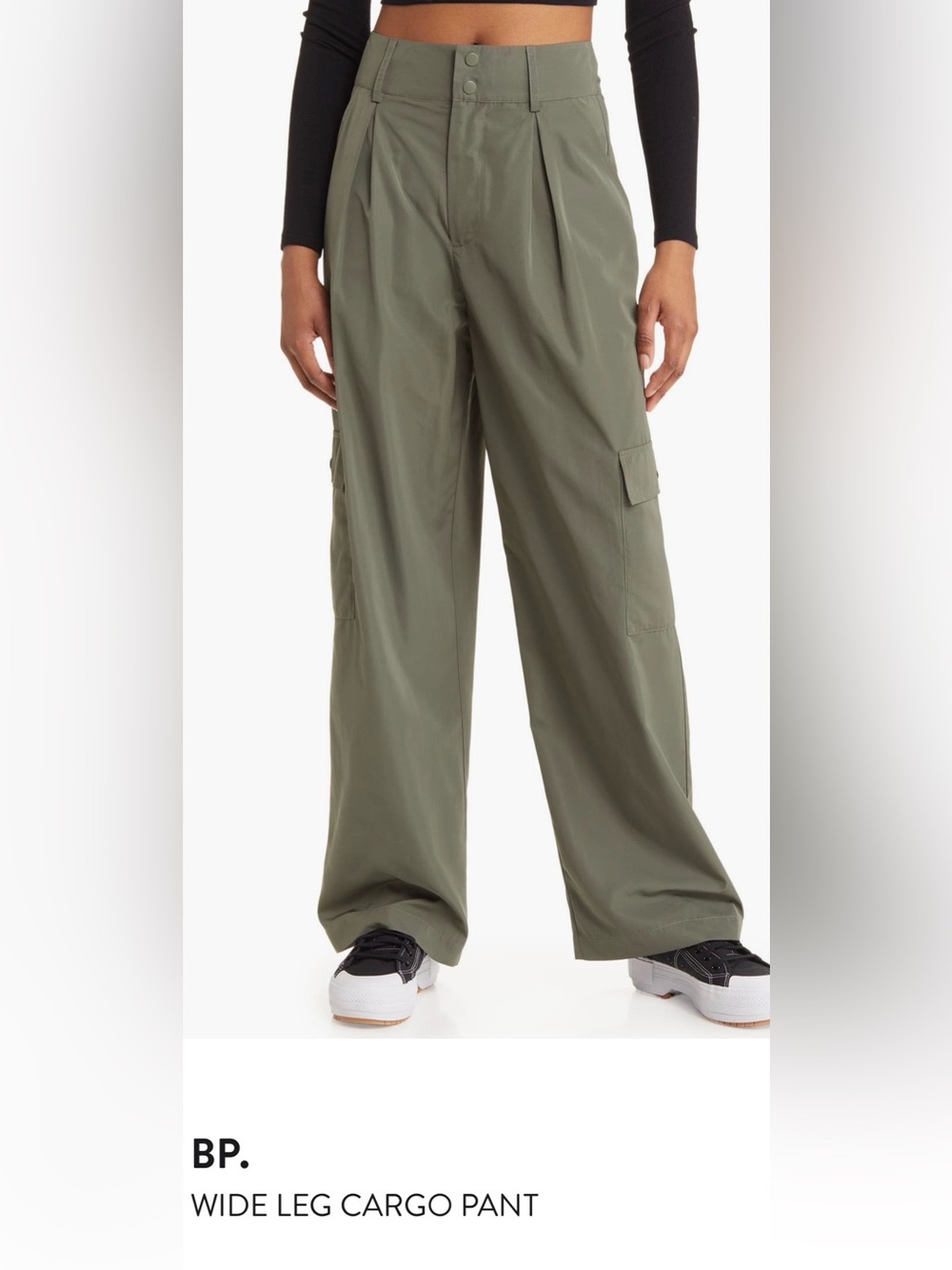 Olive Green Cargo Pants for Wome